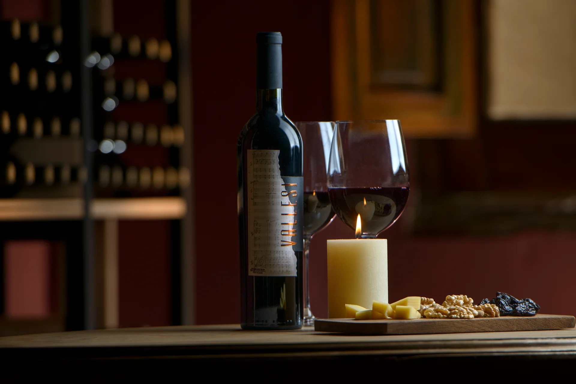 Estate wine at the Honesty Bar