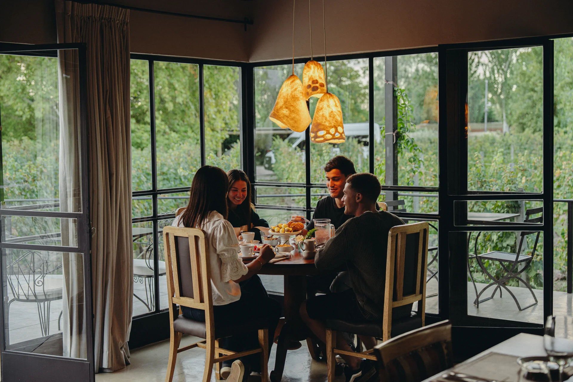 Breakfast at the restaurant