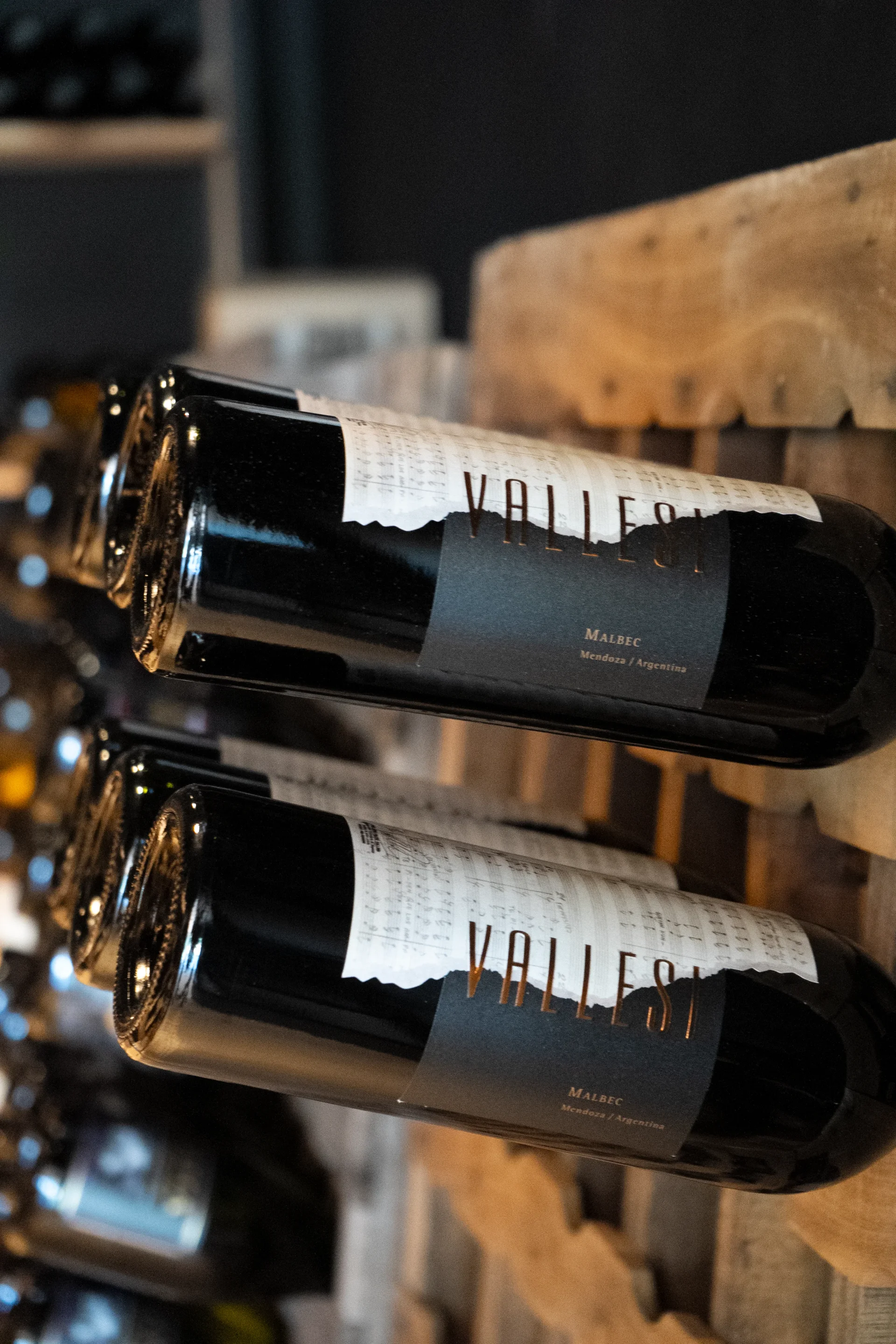 Vallesi Malbec label